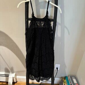 Free People Lace Black Dress